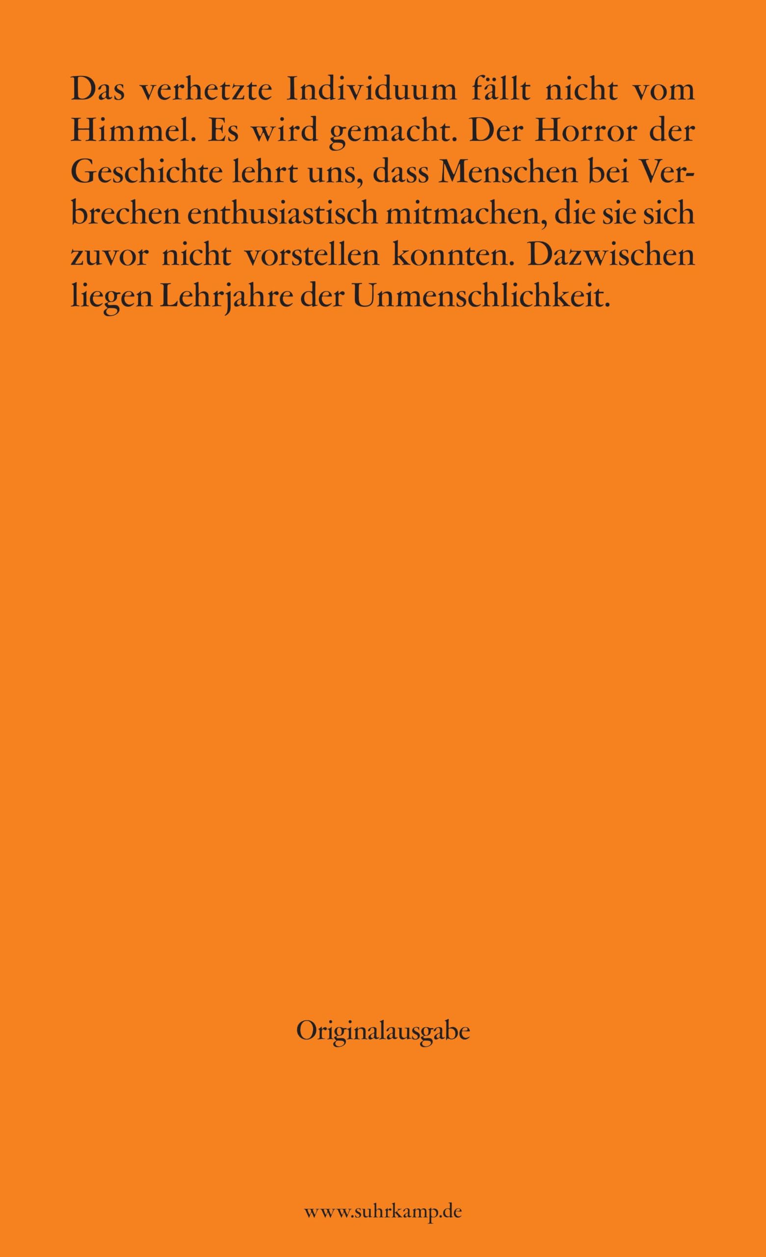 Erziehung zur Grausamkeit: Die Massenpsychologie des Neuen Faschismus (edition suhrkamp)