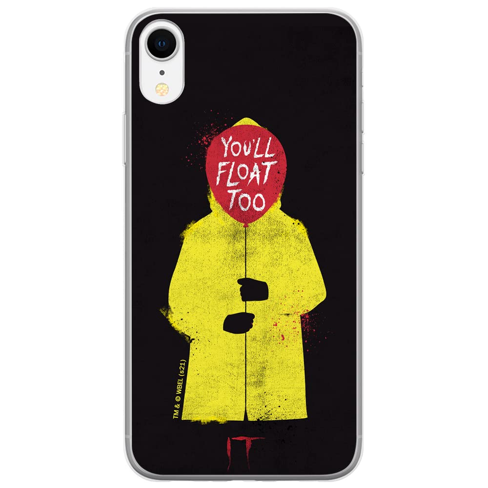 ERT GROUP mobile phone case for Iphone XR original and officially Licensed Horror pattern It 003 optimally adapted to the shape of the mobile phone, case made of TPU