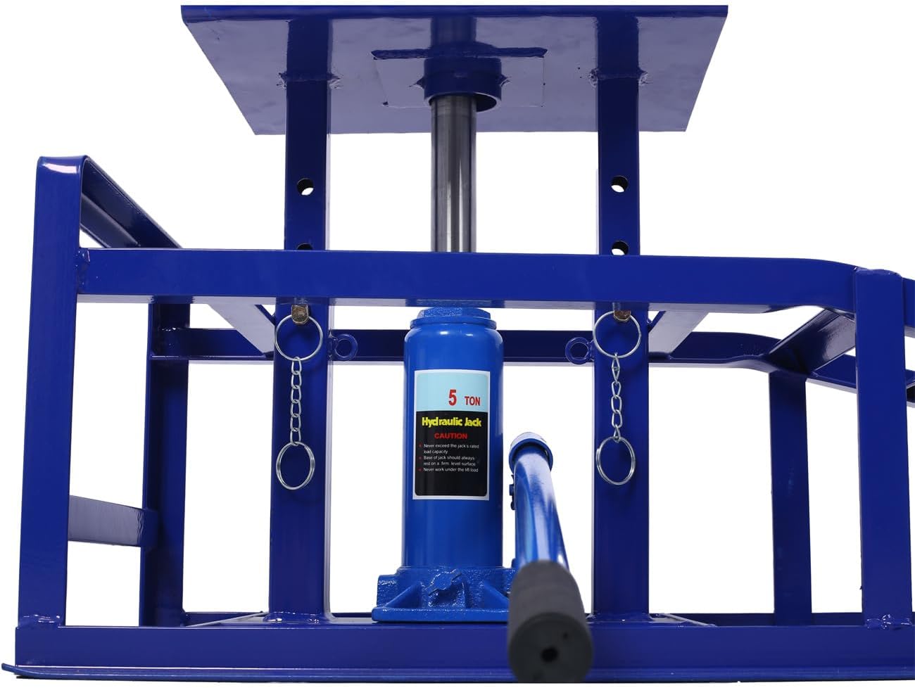 2 Pack Auto Car Truck Service Ramps Lifts, Garage Car Lift Hydraulic Ramps, Automotive Hydraulic Lift Repair Frame Lift, Automotive Hydraulic Lift Repair Frame 10000Ibs (Blue, 45" L×12.5" W×14.2" H)