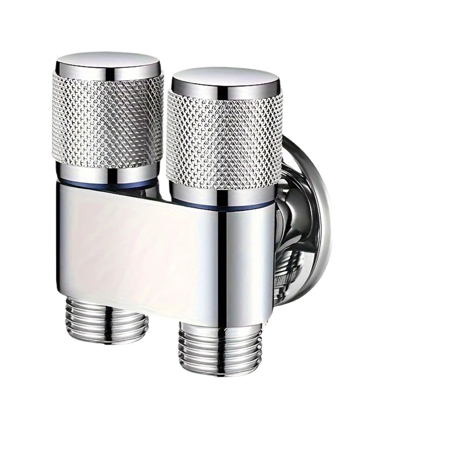 Bvhisehp Silvery Stainless Steel Anti Backflow Dual Control Angle Valve Universal Thread Water Stop Valve For Toilet