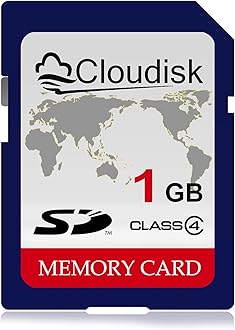 Cloudisk SD Card 1GB Class 4 Flash Card 1G SLC Standard Security Digital Card (1GB)