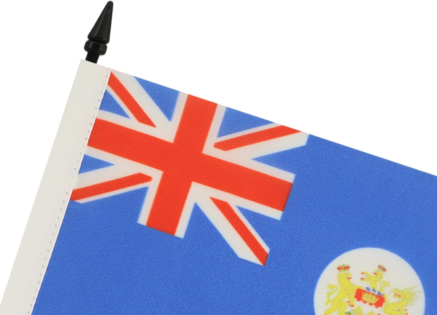 Hong Kong Old Table Flag 4'' x 6'' - Former Hong Konger Desk Flag 15 x 10 cm - Black plastic stick and base - AZ FLAG