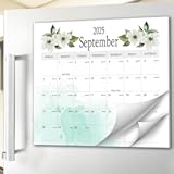 2025-2026 Aesthetic Magnetic Calendar for Refrigerator&comma; Fridge Magnet Runs Until December 2026 - The Perfect Monthly Magnetic for Easy Organizing - Greenery Design