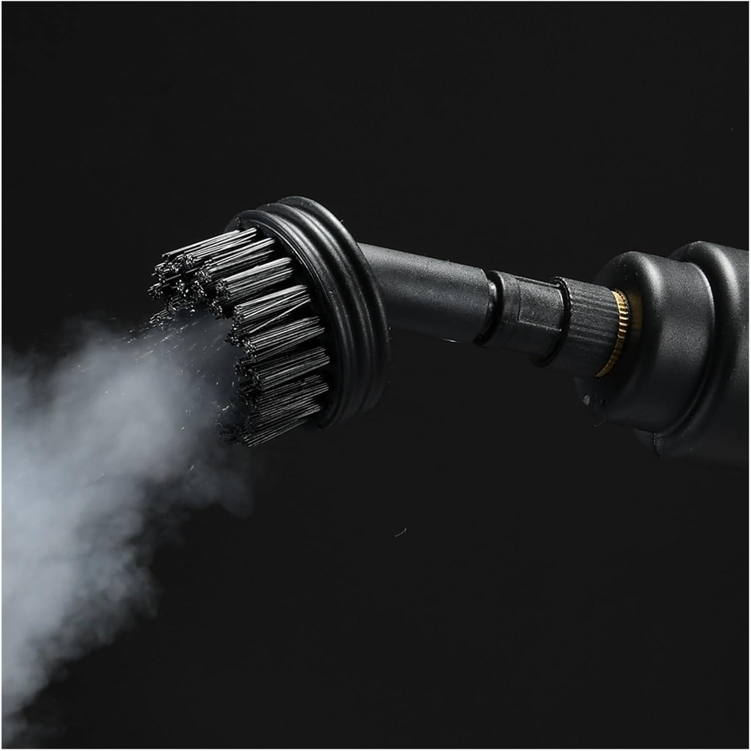 Steam Engine Brush, Compatible For 8mm, Steam Cleaner Nozzles Big Nylon Clean Brushes Replacement Steam Mop Head Threaded ﻿Glass Scrape Wiper