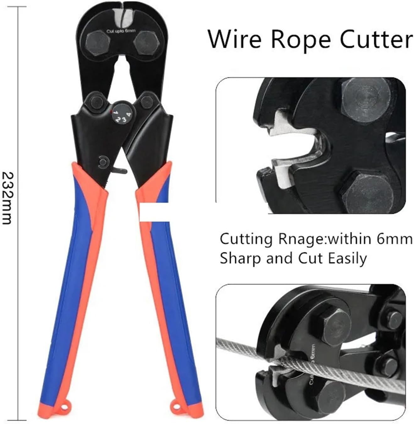 Crimping Tool Wire Rope Crimping Tool Pliers 1-6mm Multi-Wire Rope Pliers CWR-35 CWR-60 CWR-1522 CWR-1328 IWS-102(CWR-1522)