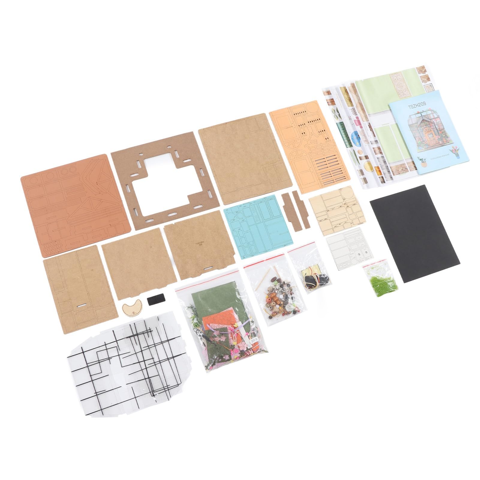 Kit de Casa de Muñecas en Miniatura DIY, Rompecabezas a Escala