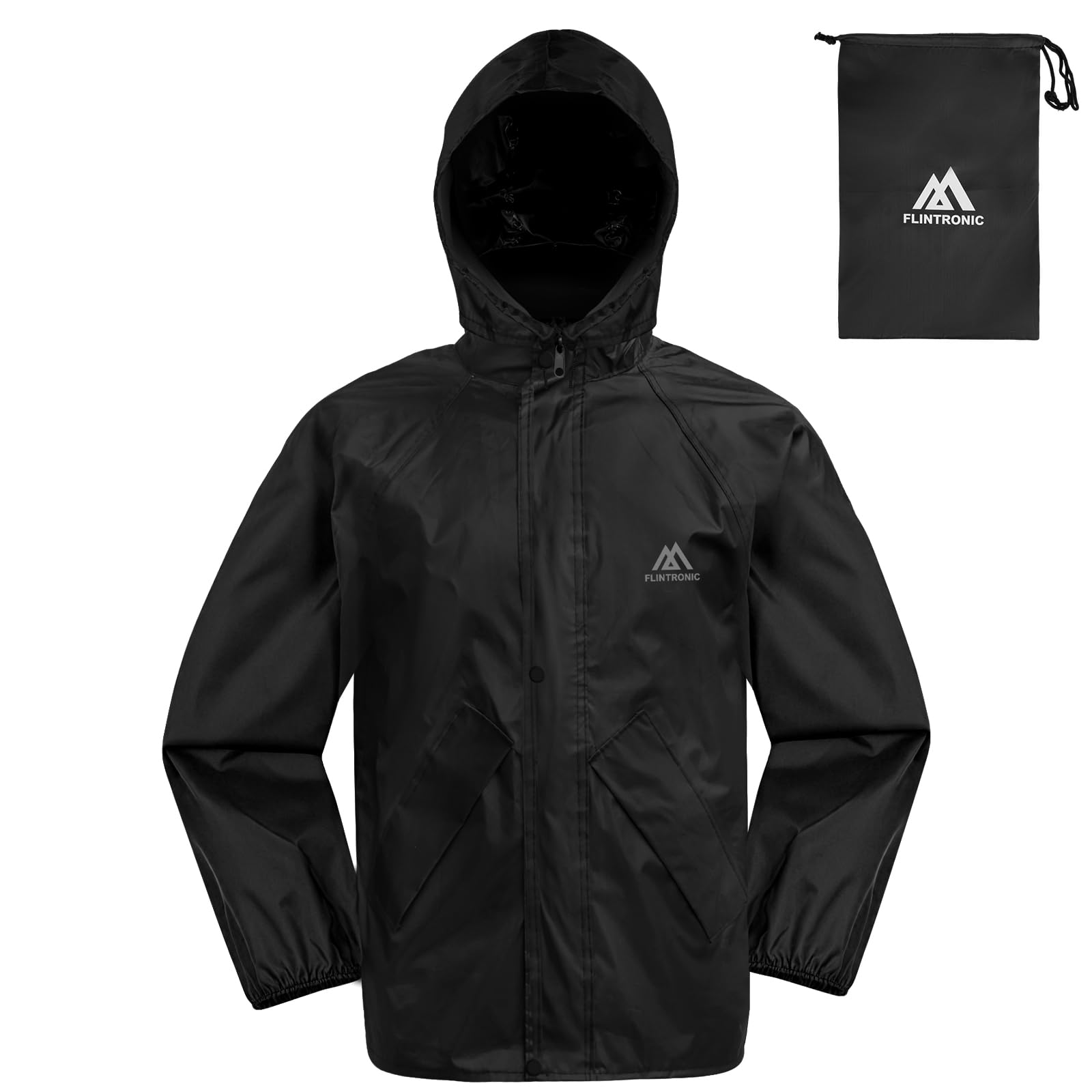 flintronic Chaqueta Para Niños, Chubasquero Impermeable Con Capucha, Cortavientos Niño Niña, Chaqueta Outdoor Running con Estuche