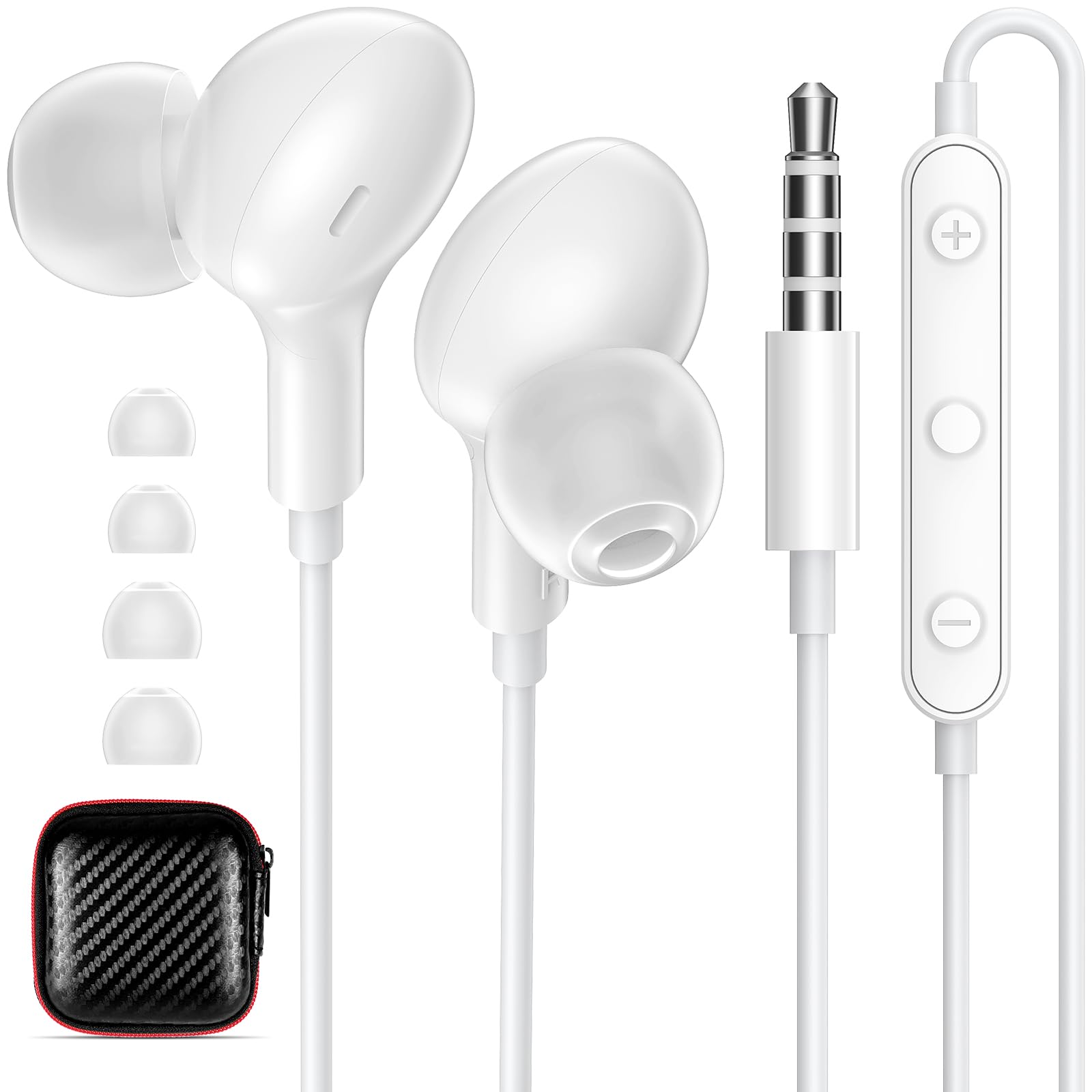 Amazon.co.jp: iMangoo 有線イヤホン 3.5mm ジャック 学校 飛行機 旅行