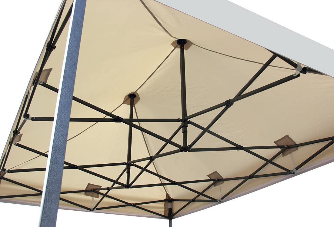 All Seasons Gazebos | 3x2m Pop Up Gazebo mit 4 Seitenwänden, Zubehörpaket & Rolltasche | Schwerlast, vollständig wasserdicht, hochwertige Materialien (Beige)