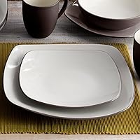 Vista 6 de Noritake Colorwave Chocolate - Juego cuadrado de 4 piezas, servicio para 1