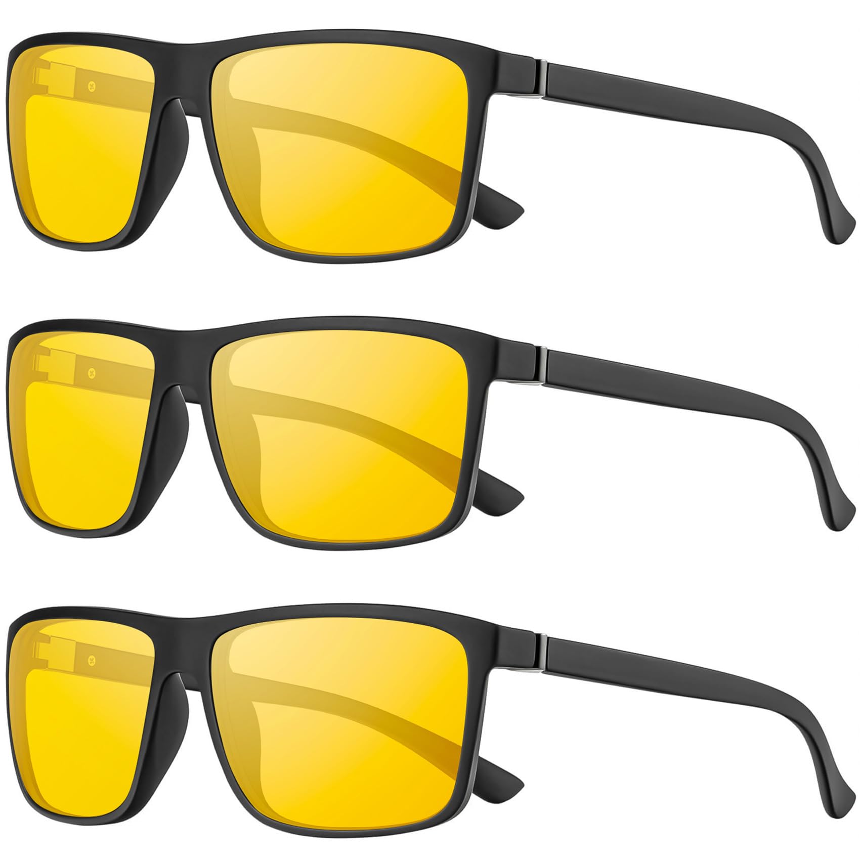 NSSIW Sunglasses Men Polarized Mens-Sunglasses: Classic Sun Glasses with UV400 Protection for Driving Fishing Golf 3 Packs