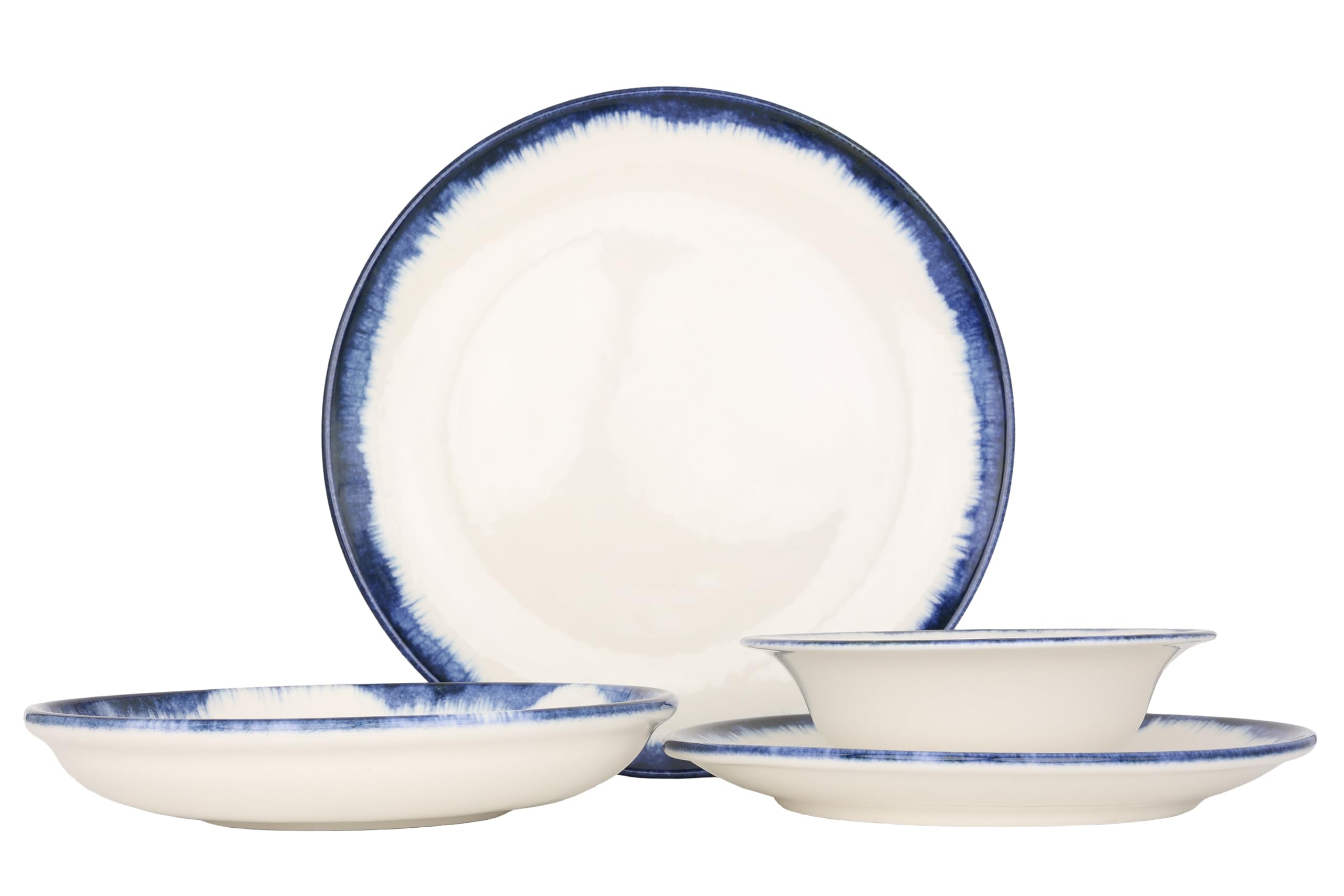 Kütahya Porselen Juegos de vajilla (Medium) - Azure - 24 piezas - 6 Personas - Porcelana