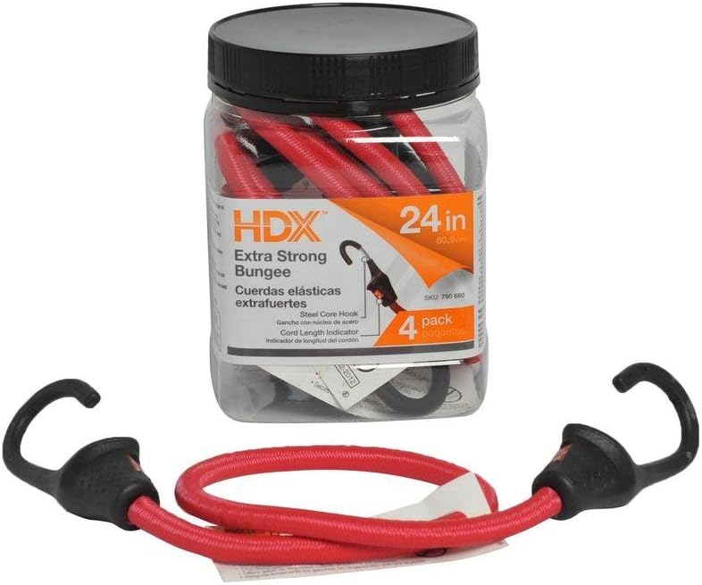 JOUBERT 24 in. Super Duty Bungee Cords (4Pack) Tools