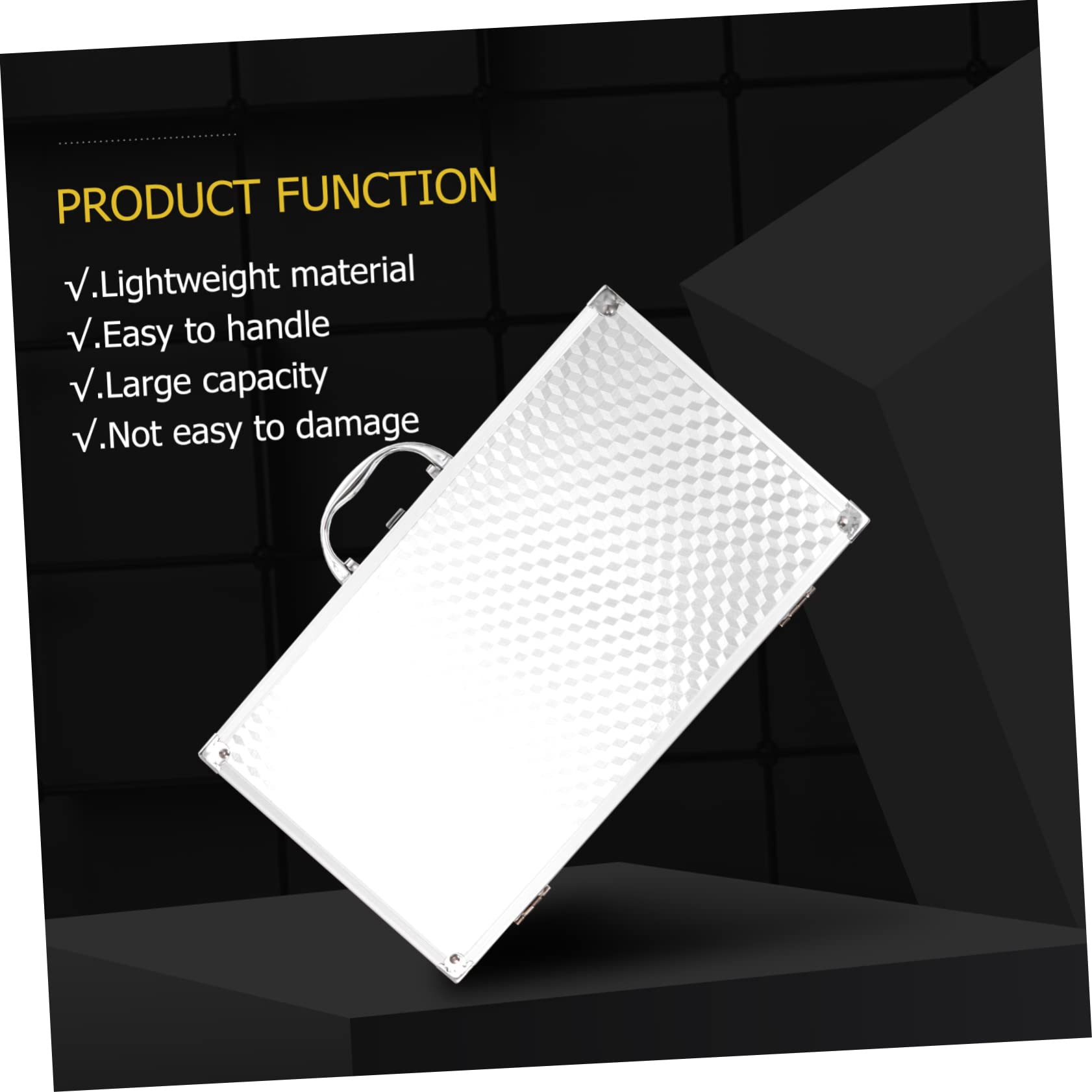 Scatola per Schede Audio in Alluminio, Custodia Rigida Argentata in Abs e Mdf, Resistente e Facile da Trasportare per Proteggere Contenuto
