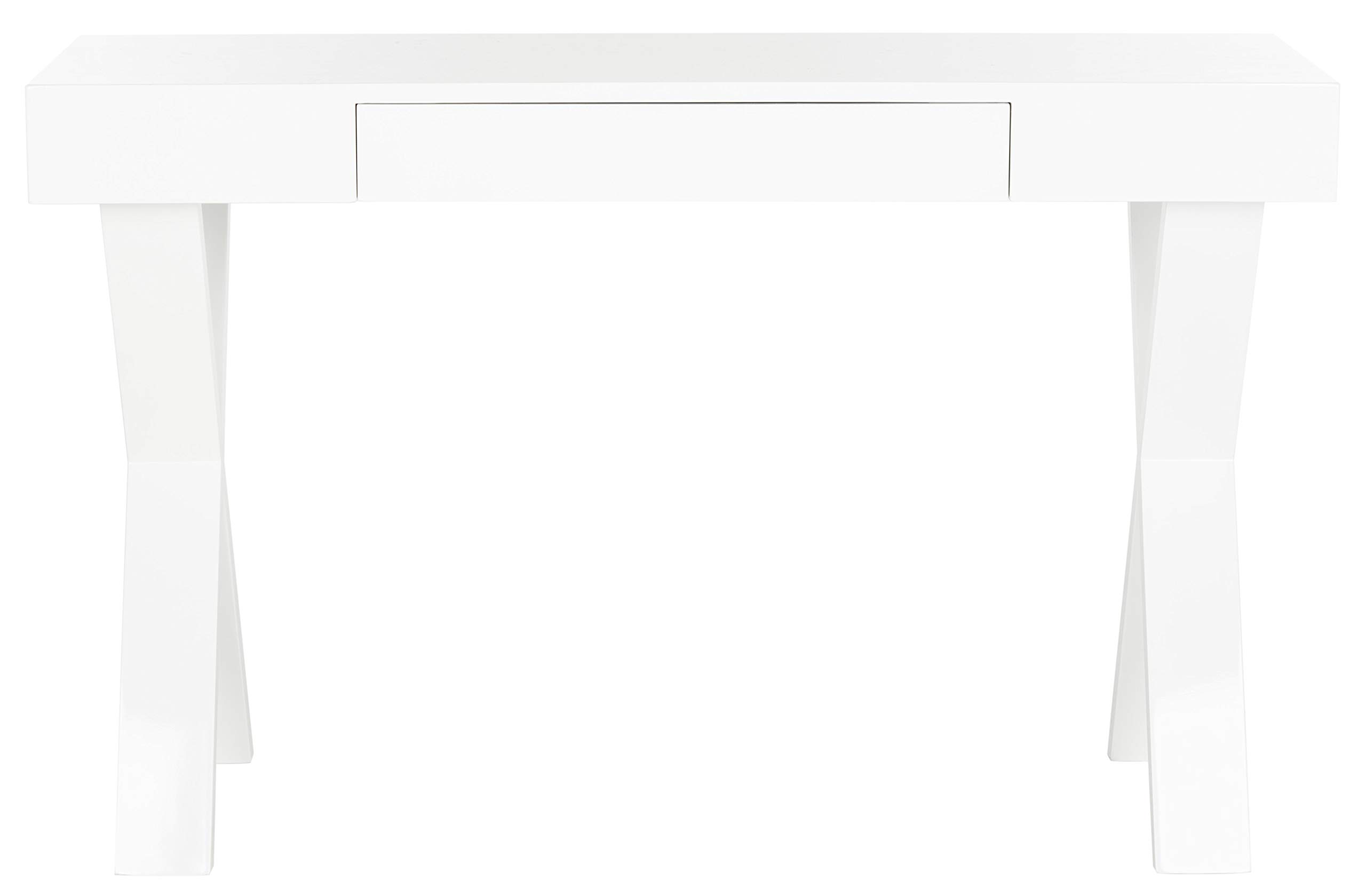 Safavieh Home Collection Alessia White Lacquer 1-Drawer Vanity Desk