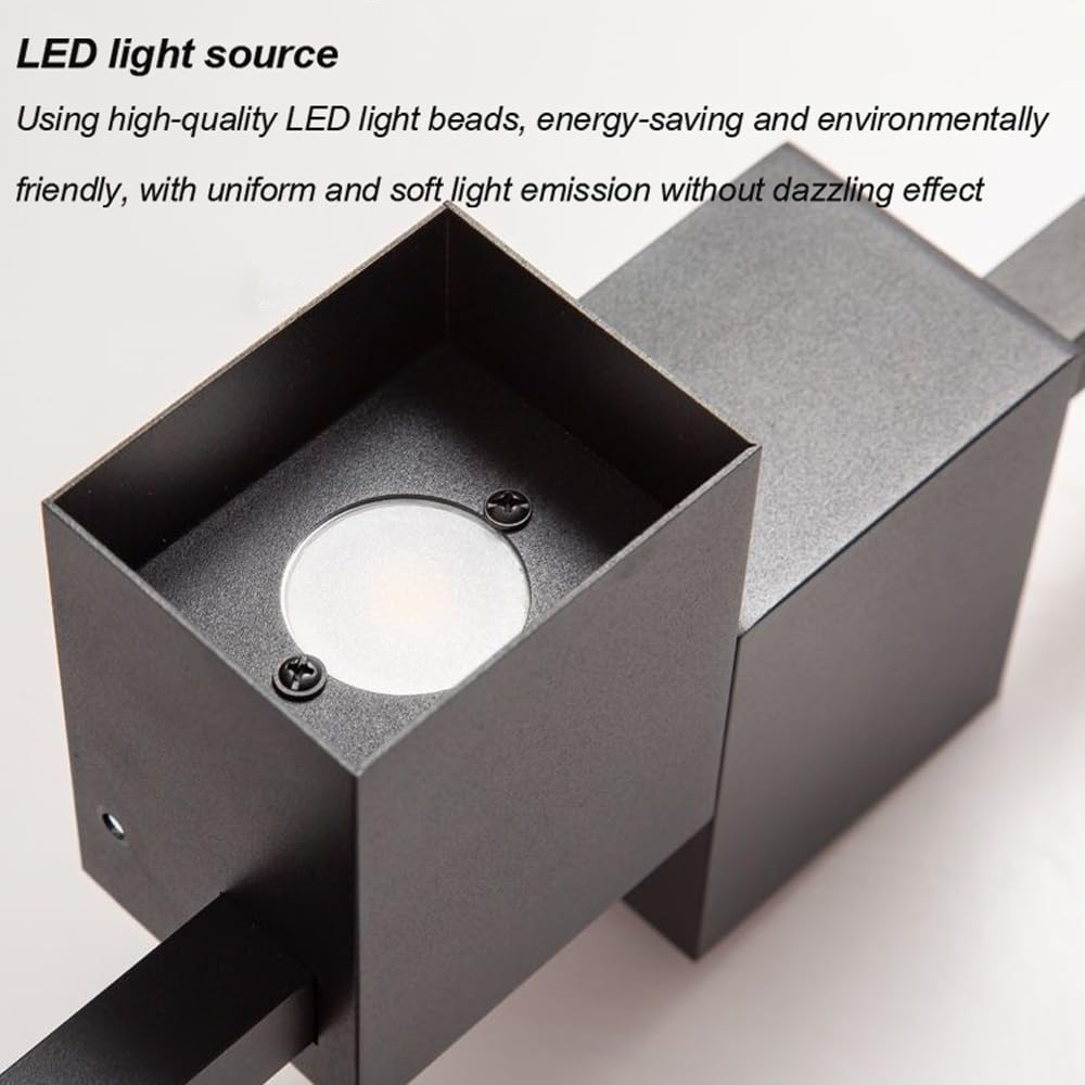 Foco LED, luz de Pared Lineal de Barra Delgada con, lámpara de Pared LED para Interiores, lámpara de Pared de Tira Larga LED, Pasillo de baño, Sala de Estar, Fondo