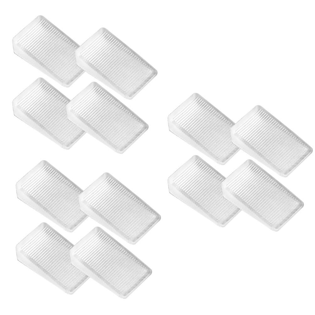 DOITOOL 12pcs Door Wedge Furniture Shims Wedge Levelers Home Improvement DIY Levelers Construction Shims Level Wedge Toilet Shims Toilet Leveling Shims Sofa Leveling Shims Table Shims