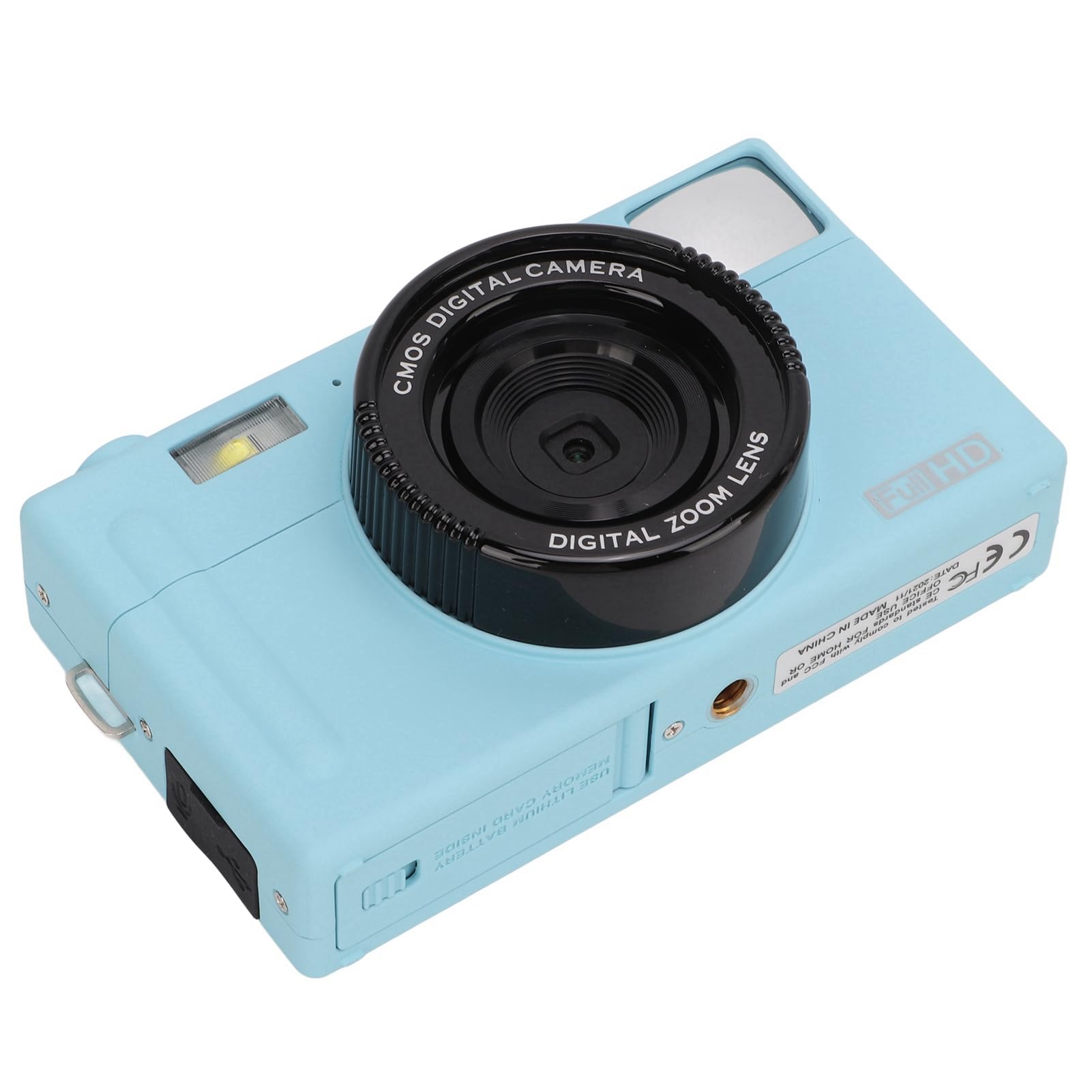 Denash Fotocamera Mirrorless Portatile da 48 MP Funzione Fotocamera per Pc per Micro Singolo per Principianti per Principianti (BLUE)
