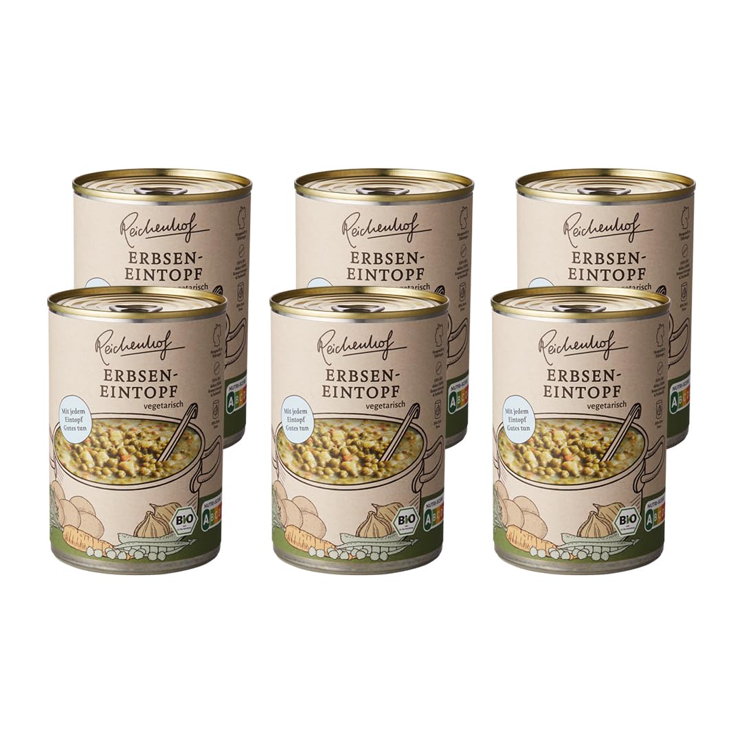 Reichenhof / Erbseneintopf / 6er Pack Bio-Eintöpfe / (6x 400g)