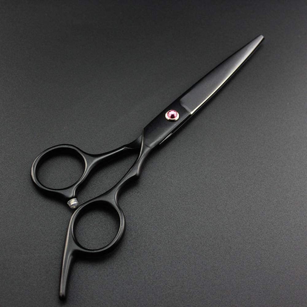 Tijeras de peluquería, Tijeras de peluquería Juego de Tijeras Profesionales para Cabello de Corte Negro de 6 Pulgadas Corte de Peluquero Tijeras de Corte de Pelo Tijeras