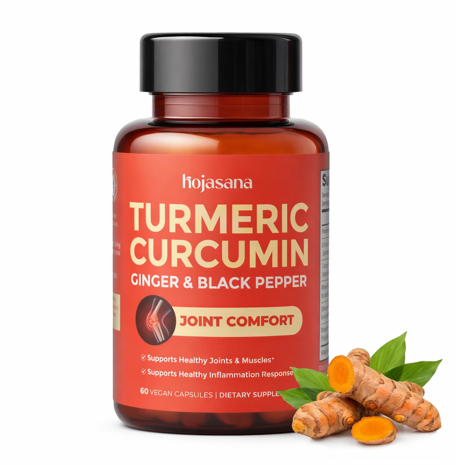 High Potency Turmeric Curcumin with Ginger & BioPerine Supplement