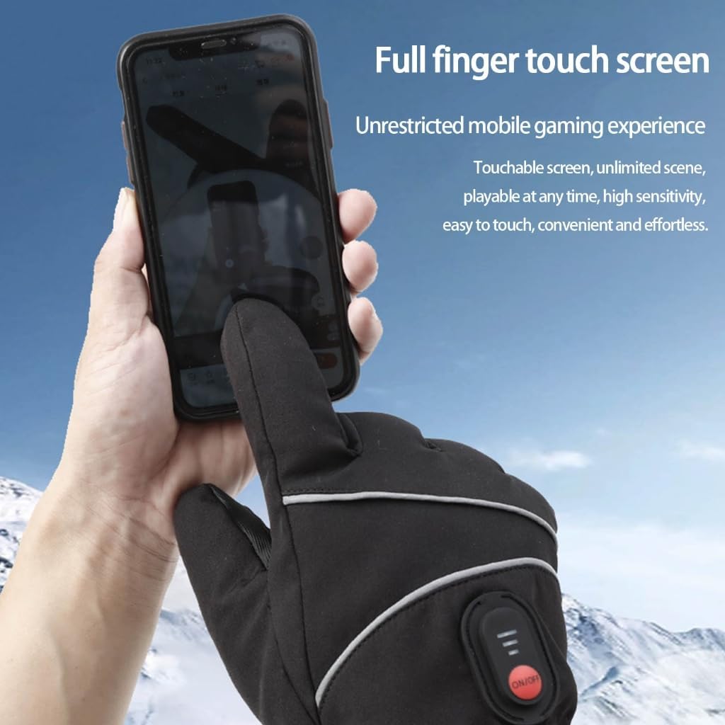 Winter Heated Gloves Waterproof Cold Weather Outdoor Sports USB