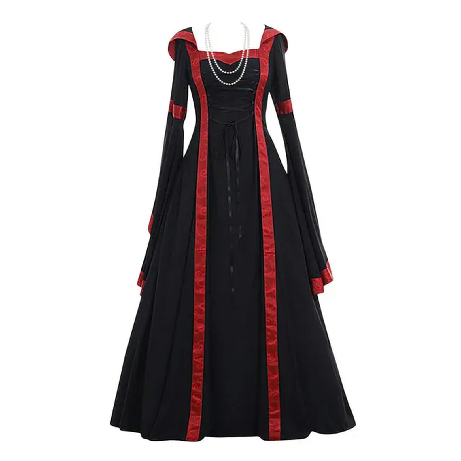Robe à bretelles élégante marine manches longues XL : confort galbant