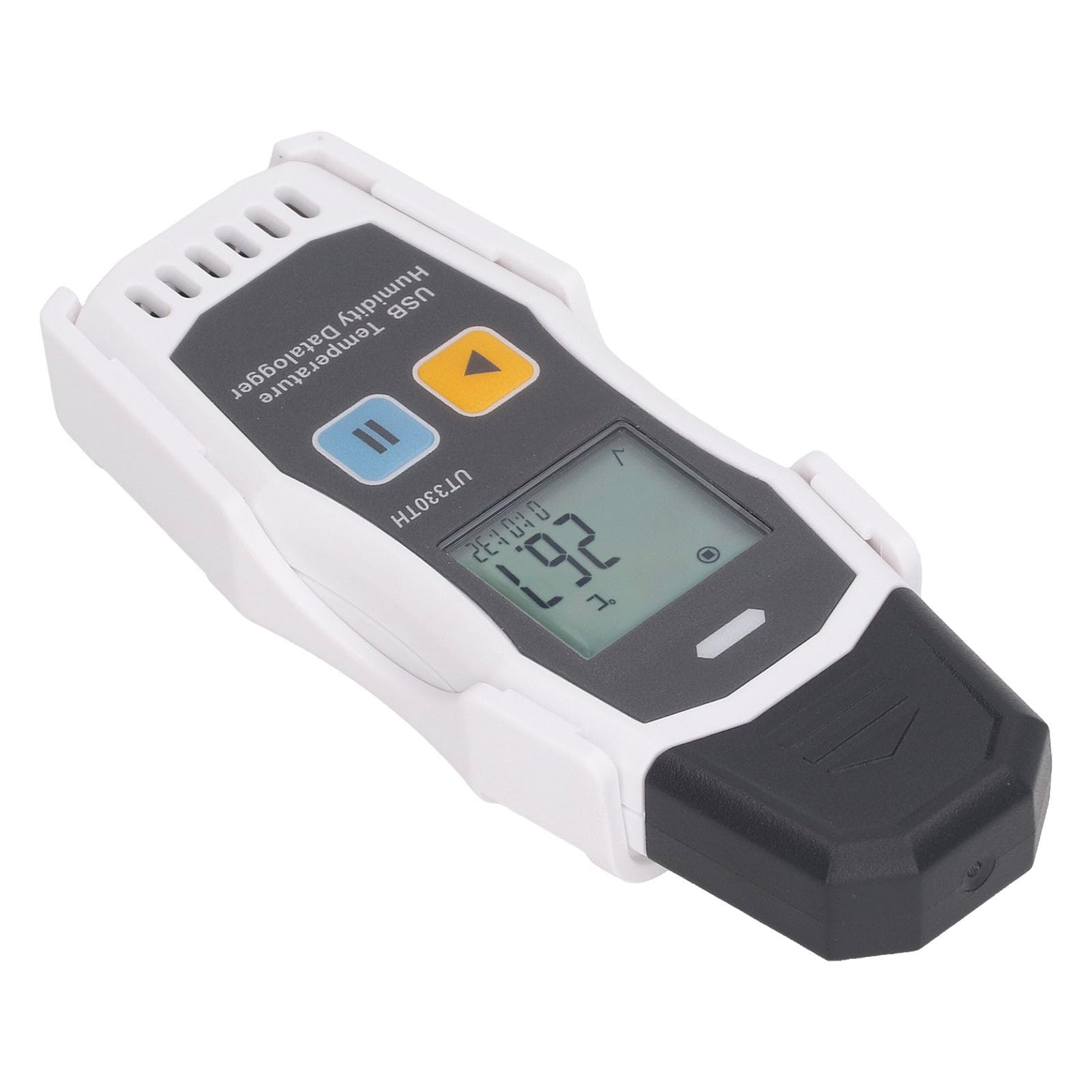 Changor Probador de Temperatura de Alta Precisión, Medidor de Humedad, Registrador de Datos para Laboratorios e Invernaderos, Diseño Impermeable ABS