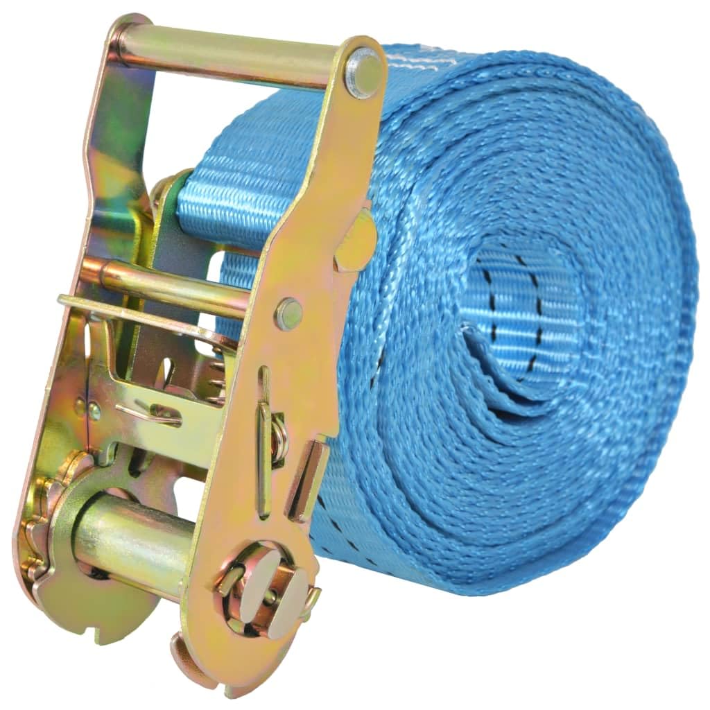 JUDYY Cinghie d'Ancoraggio 10 pz a Cricchetto 2 T 6mx38mm Blu,Cinghie d'Ancoraggio a Cricchetto,Cinghie di Tensionamento-142655