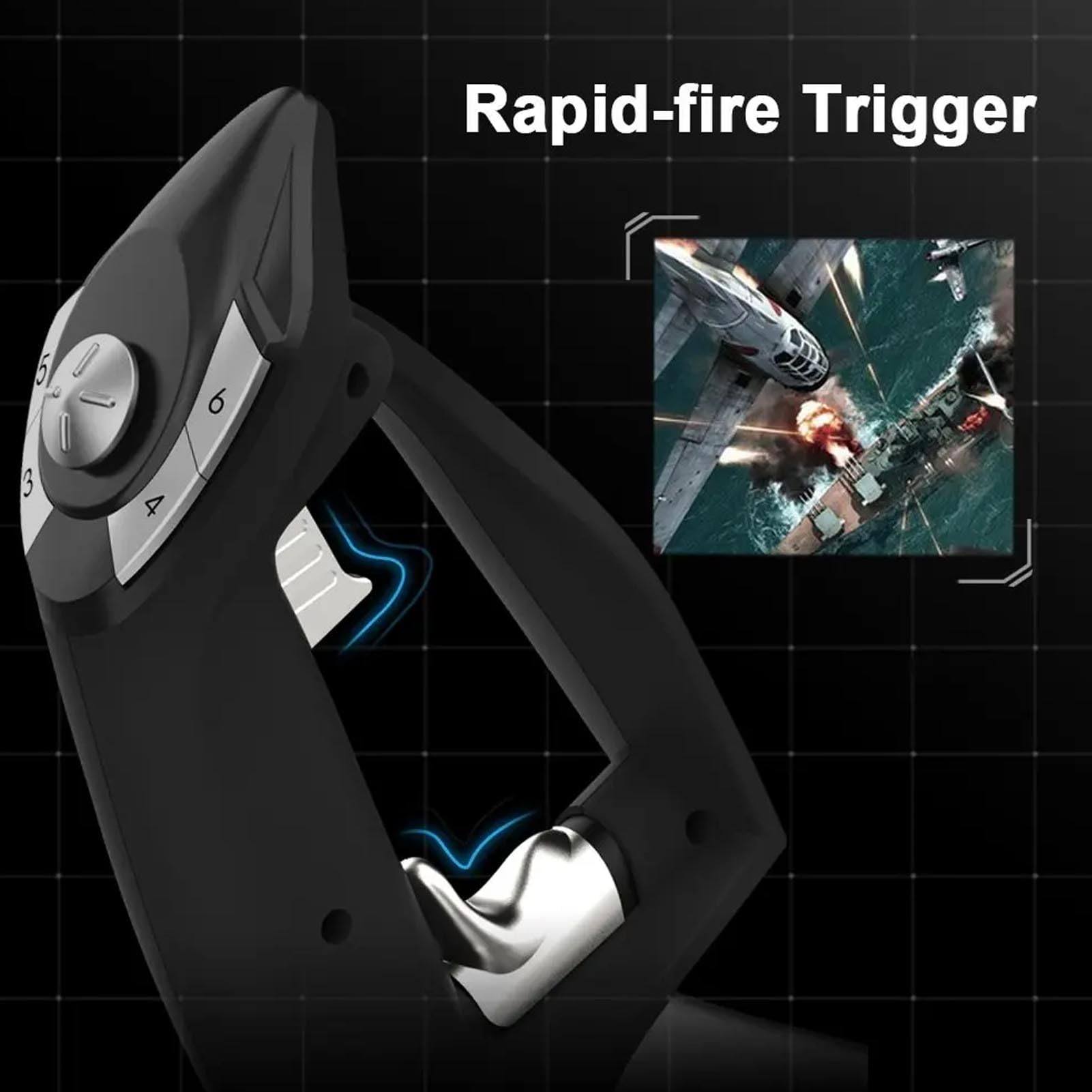 Joystick de Simulación de Vuelo con Función de Vibración, Control del Simulador para la Serie X S, Joystick del de Simulación y Acelerador para Wins7 8 10 11