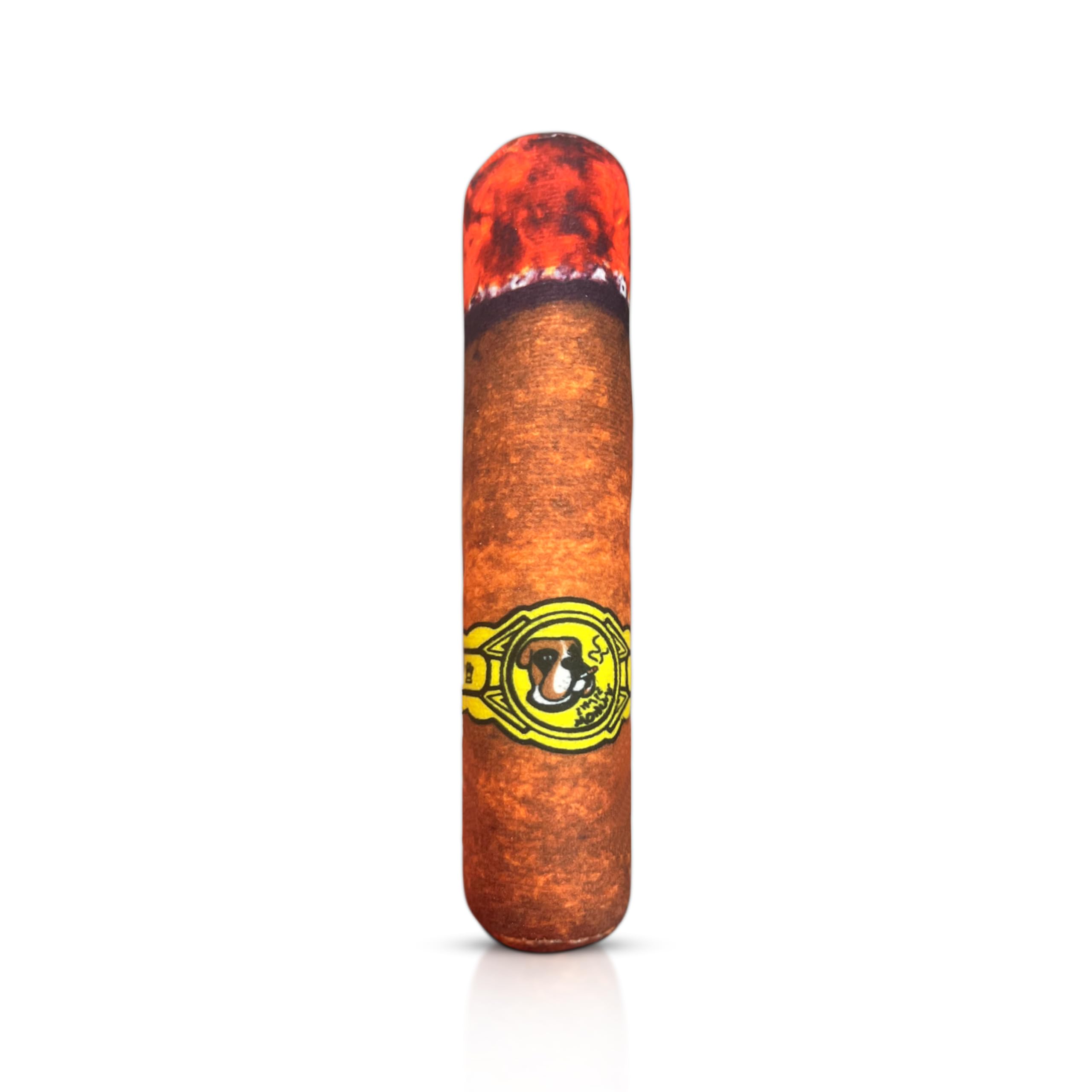 Vaulted Skulls & Co Dog Cigar Toy Small | Cigar Chew Toy Dogs | Dog Cigar Toy w/Squeaker | Pet Cigar Chew Toy | Small/Medium Breed | 7"