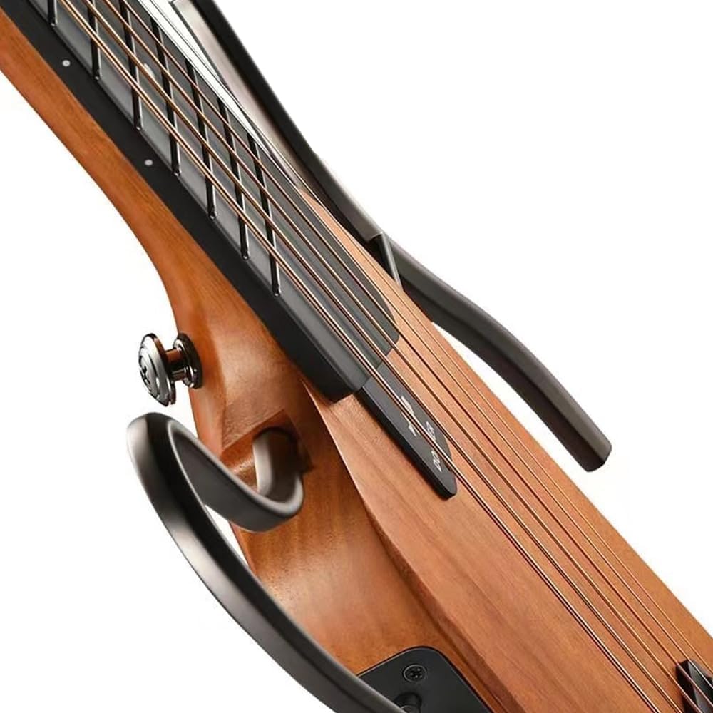 Electric Guitars Beginner Kit Guitar for Travel - Portable Ultra-Light and Quiet Performance Headless Acoustic-Electric Guitar, Mahogany Body with Removable Frames, Gig Bag, and Accessories Sunburst