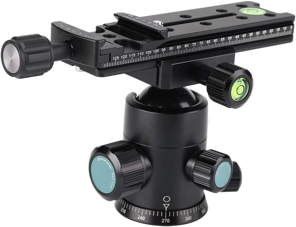 xuuyuu Light Mount Plate Adapter FNR-140 Multi-Purpose 140mm Rail Nodal Slide Aluminum Alloy Quick Release Plate for Tripod, Bracket, Holder
