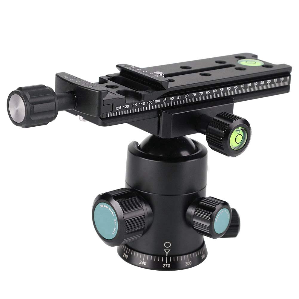 Piastra A Sgancio Rapido FNR 140 Mm In Alluminio – Binario Nodale Con Scala Per Fotocamere DSLR E Mirrorless - 4