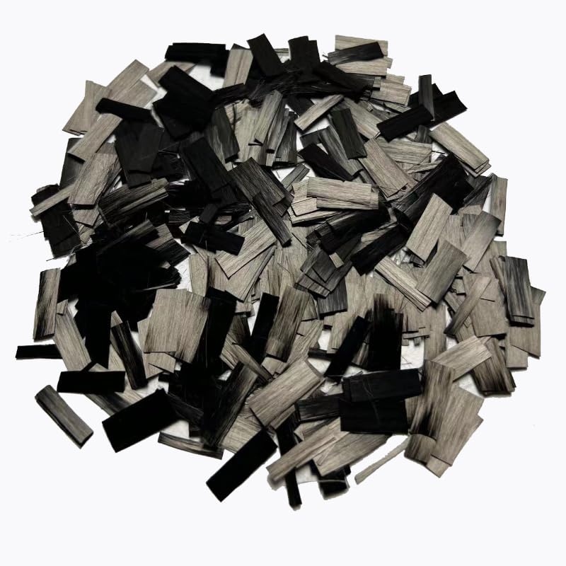 15mm Carbon Fiber Sheet-Like Short Cut Automotive Surface Forging Pattern (500, Grams)