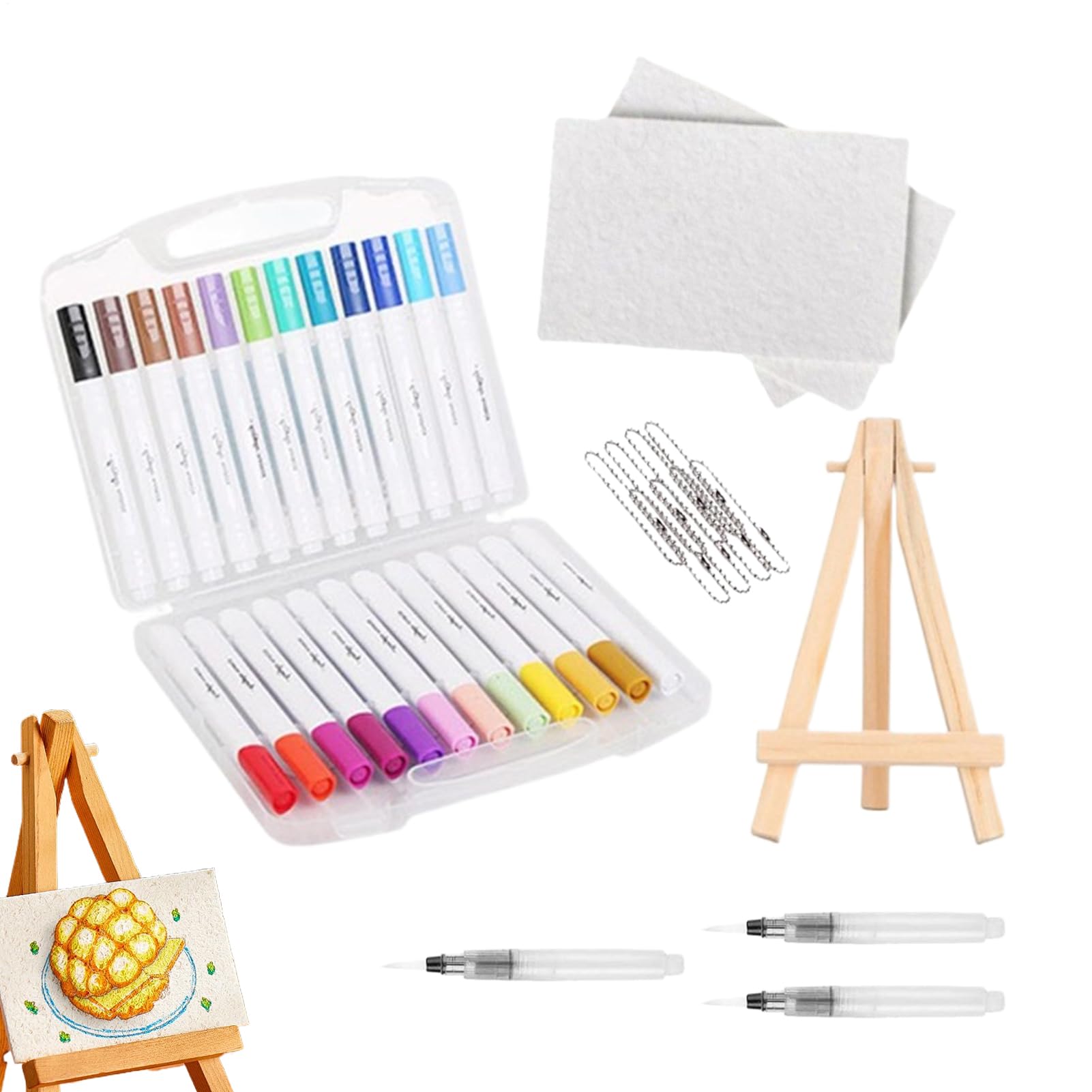 Kit peinture en mousse gonflante Teksome : activité créative de dessin et coloriage pour enfant