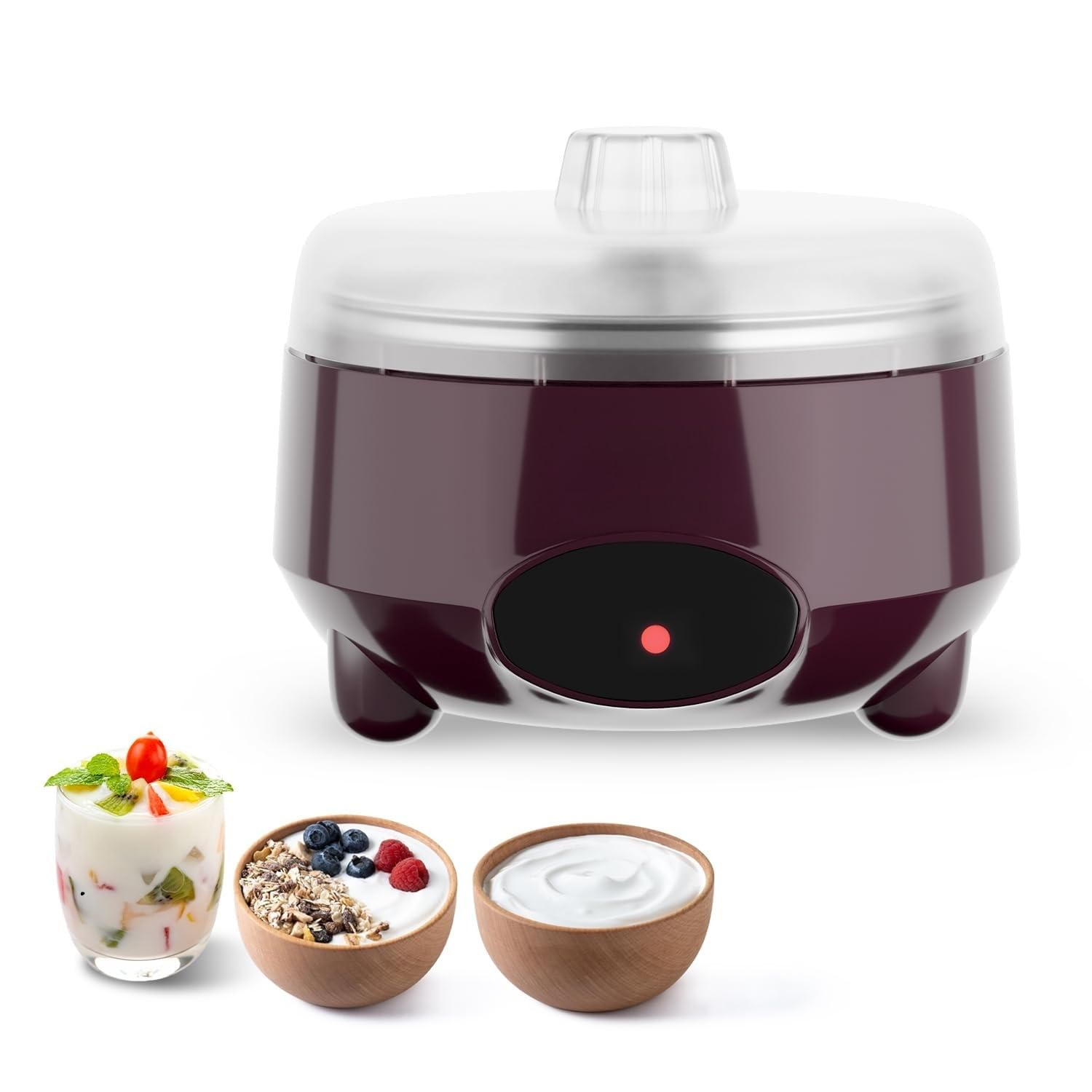 Drumstone 10 𝒀𝒆𝒂𝒓𝒔 𝑾𝒂𝒓𝒓𝒂𝒏𝒕𝒚 Yogurt & Curd Maker for Home | Automatic Electric Curd Maker with Auto Temperature Regulation | Probiotic Yogurt Maker Machine for Kitchen (1 Litre) Container-image-33