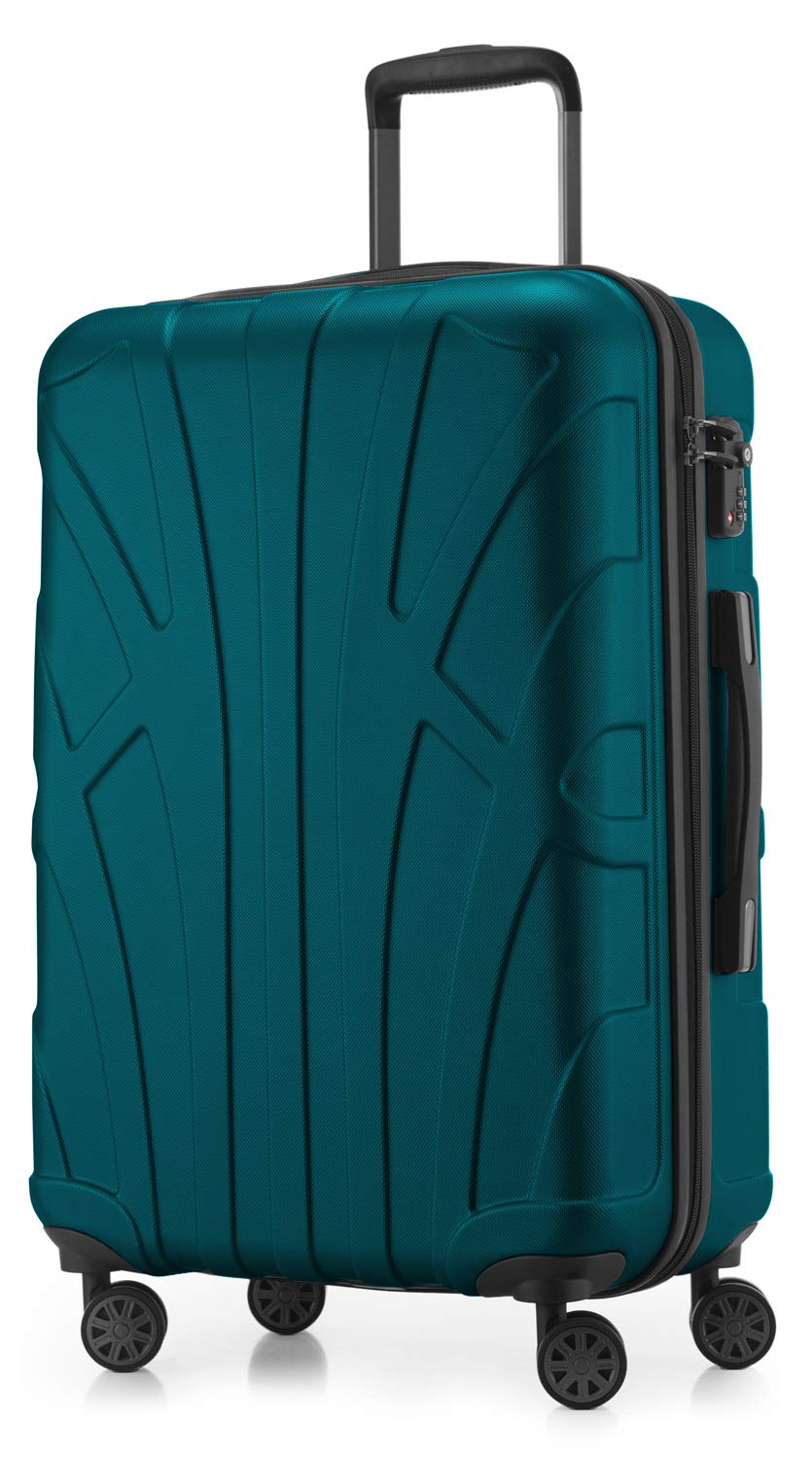 Suitline - Maleta de Mano rígida, Trolley 4 Ruedas, TSA, 55 cm, Aprox. 34 litros, 100% ABS Mate, Azul Oscuro — view 108
