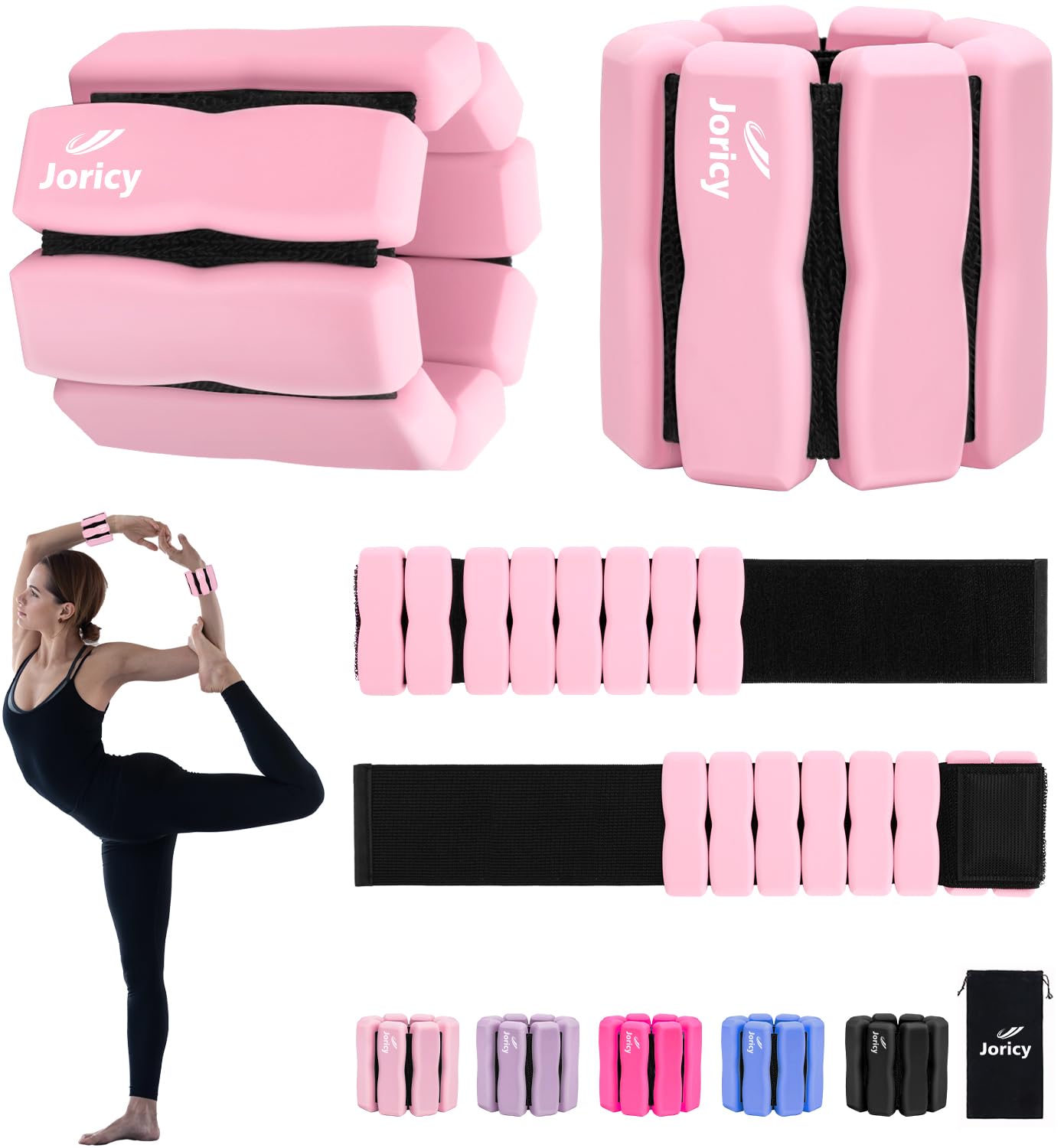 Peso Caviglia, Pesi Regolabili da 1,5 kg(1 Paio) Peso del Polso Regolabile Peso Caviglia, Pesi per Caviglie, Pesi per Polsi E Caviglie per Pilates Yoga Nuoto Fitness Jogging Ginnastica Aerobica