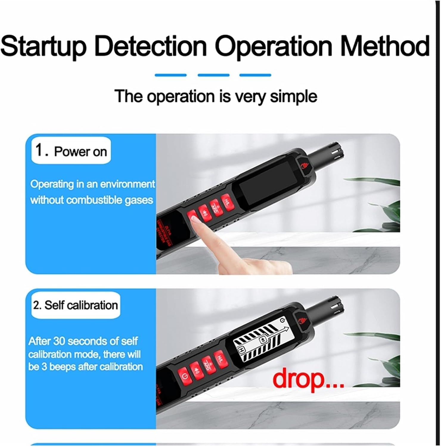 Gas Leak Detector Combustible Natural Flammable Alcohol LPG Methane Analyzer Buzzer Alarm PPM Analyzer Combustible Sensor Tool Precise Sensors for Fast Detection(ZL71A)