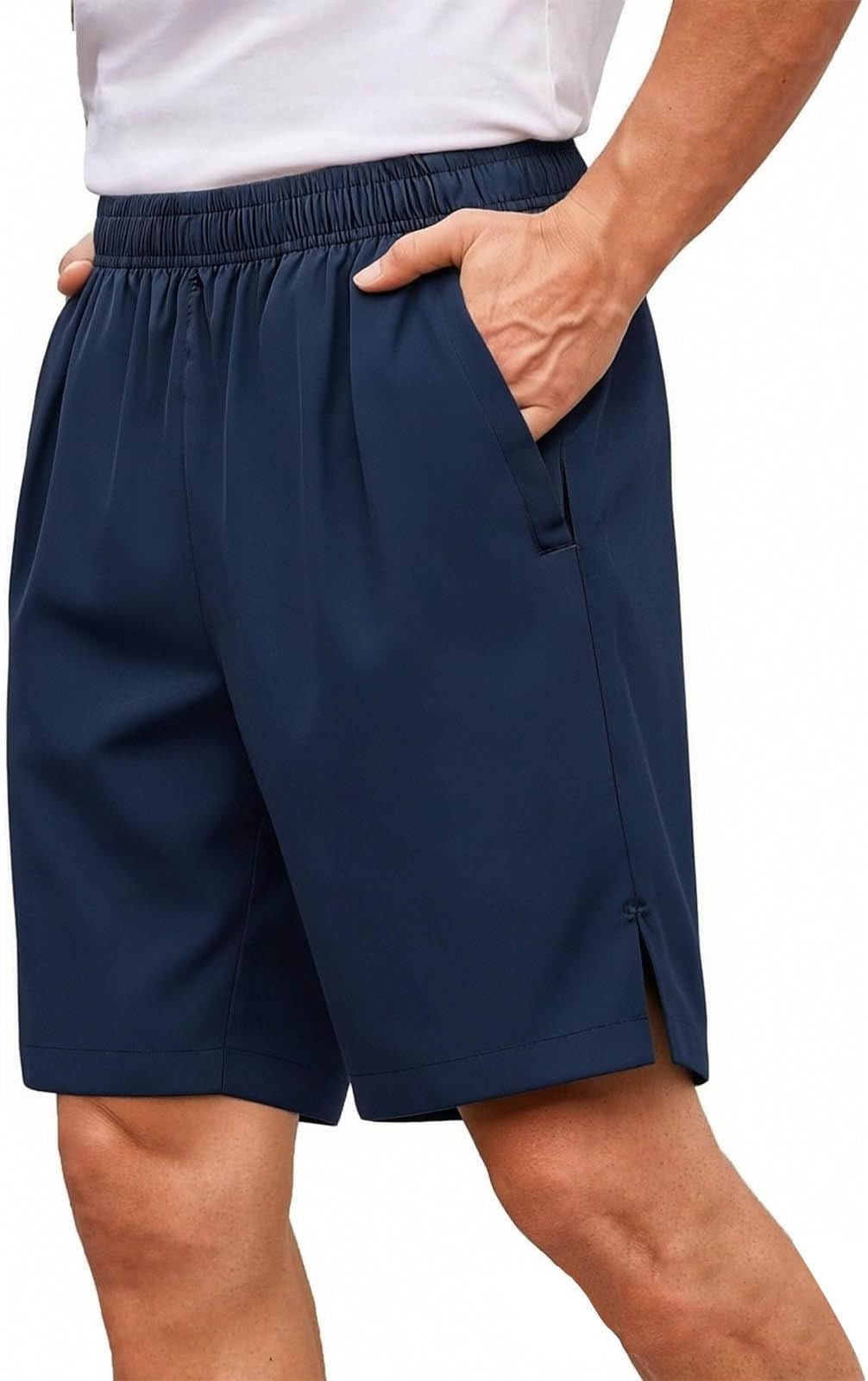 Men Athletic Shorts Basketball Workout Gym Lightweight Quick Dry Running Sports Fitness Beach Training Breathable
