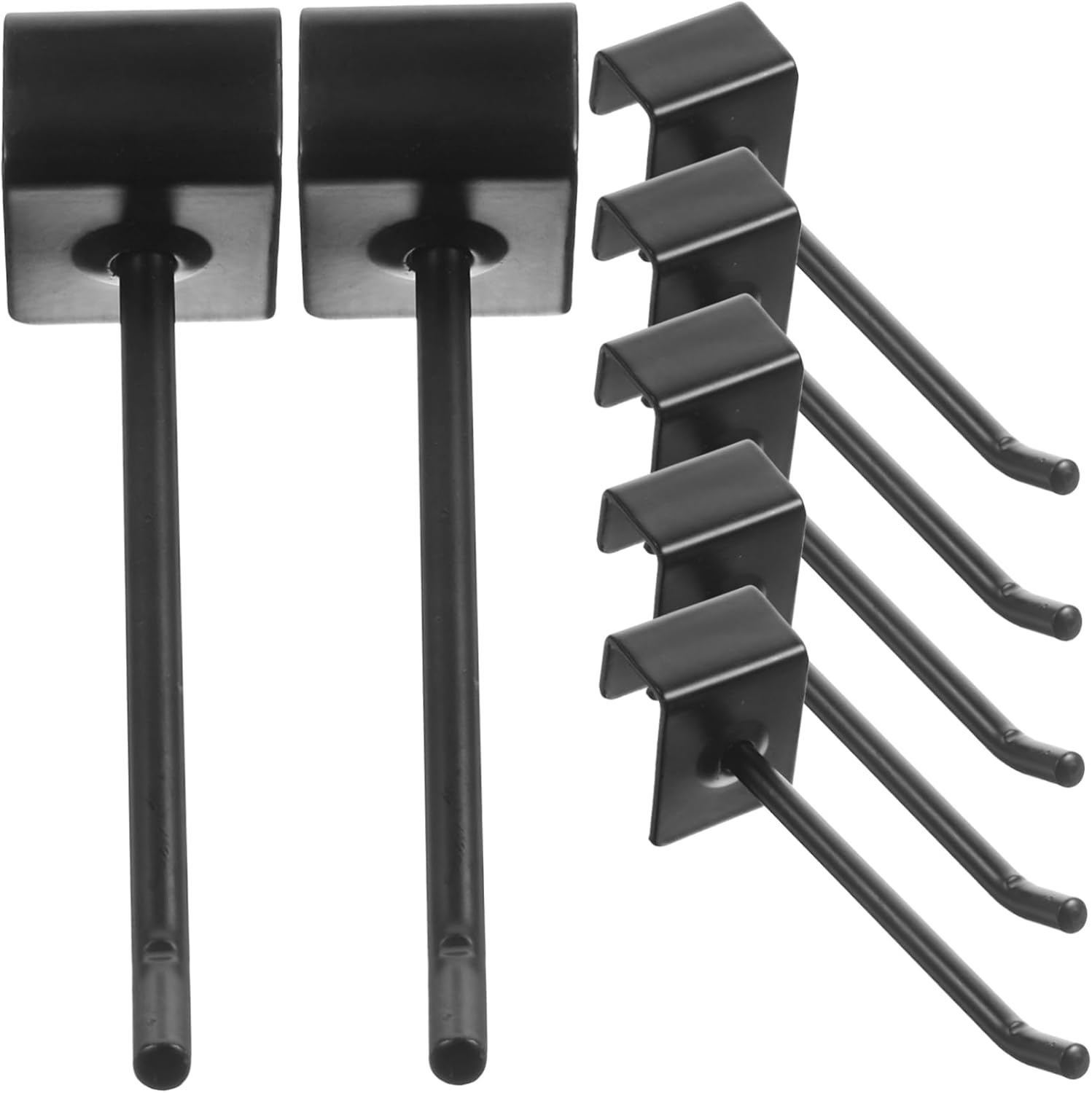 Mikinona 32Pcs Pegboard Hooks Heavy Duty Display Hooks for Organizing Tools Sundries Garage Kitchen Workshop Design Metal Pegboard Accessories