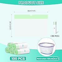 Vista 2 de Orzbow 100 Unidades Forros Desechables para Orinal con Cordón para Bolsas de Recambio de Orinal de Viaje para Niños Pequeños, Se Adaptan a