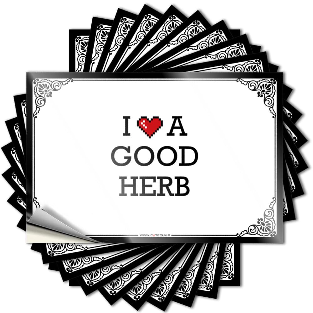 Decal Dorm Room Stuff | Small Water I Love A Good Herb for Exterior(6X9CM)