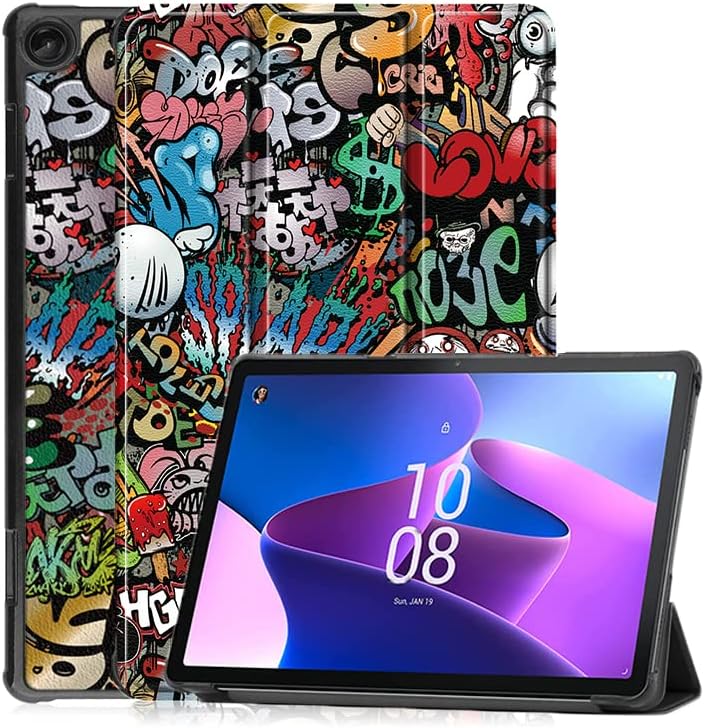 ProElite Sleek Smart Flip Case Cover for Lenovo Tab M10 FHD 3rd Gen 10.1 inch, Hippy
