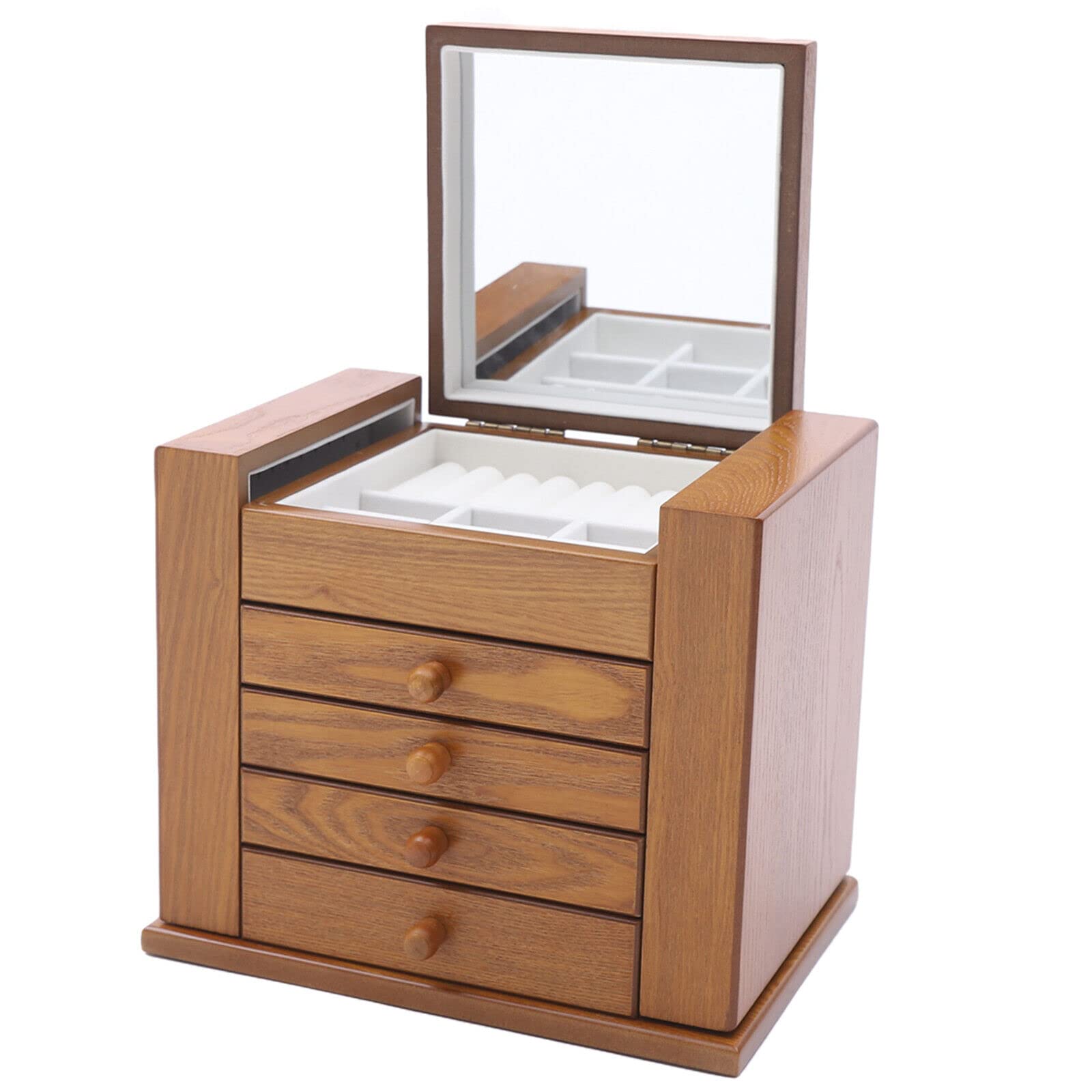 5 capas Gro Schmuckkoffer Schmuckk stchen Schmuckkasten Schmuckaufbewahrung Schmuckbox, idea de regalo, para guardar relojes, gafas, joyas, gemelos