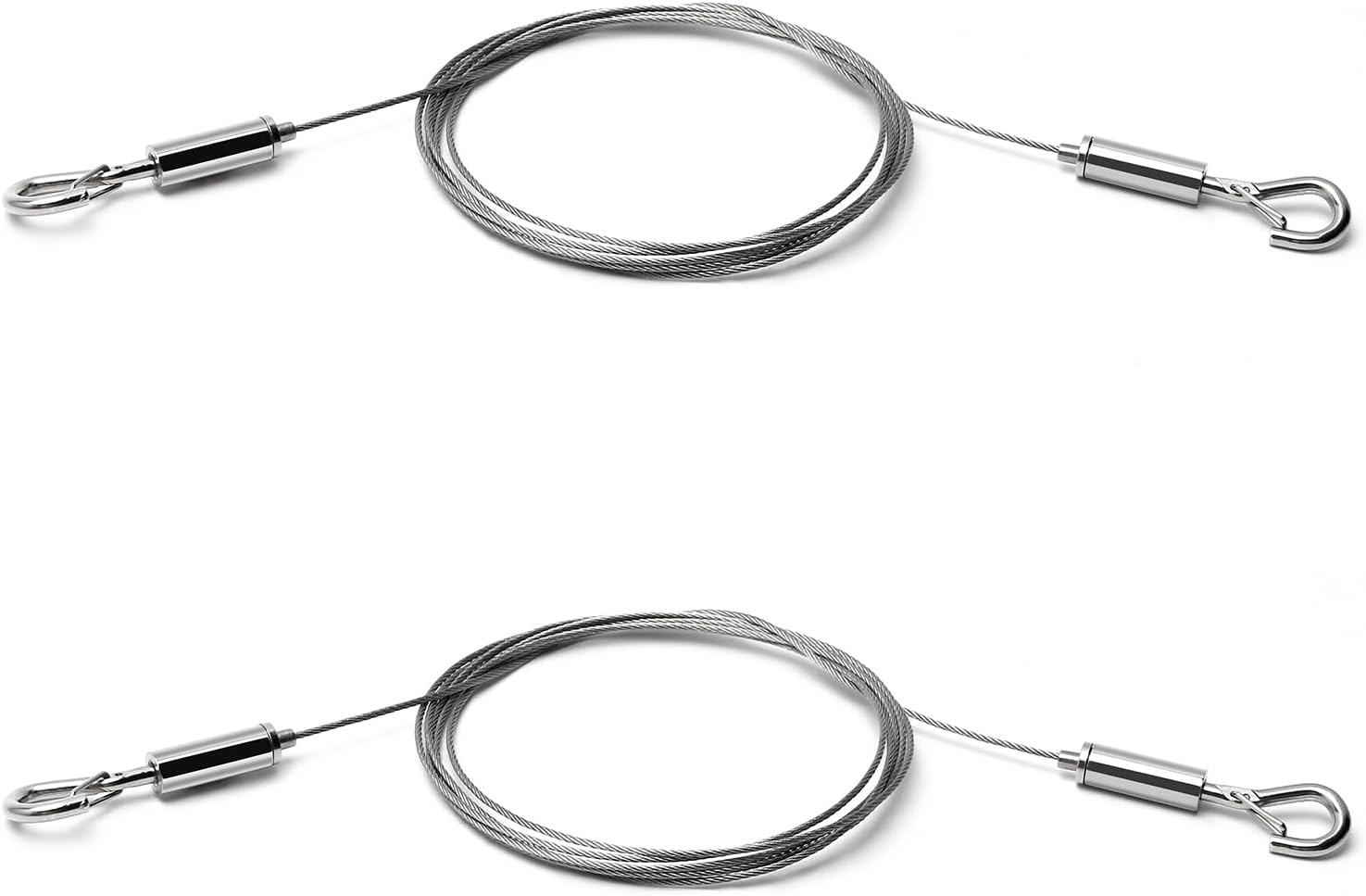 MroMax Adjustable Picture Hanging Wire 2m x1.5mm Stainless Steel Wire Rope for Hanging Mirrors