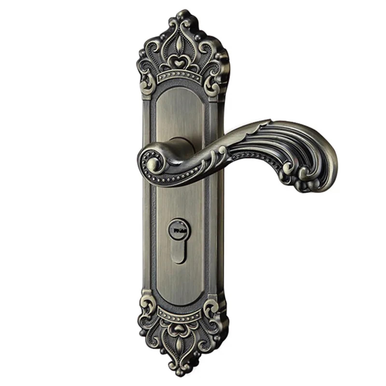 Serrure de porte silencieuse en aluminium pour cylindre en bois d'hôtel