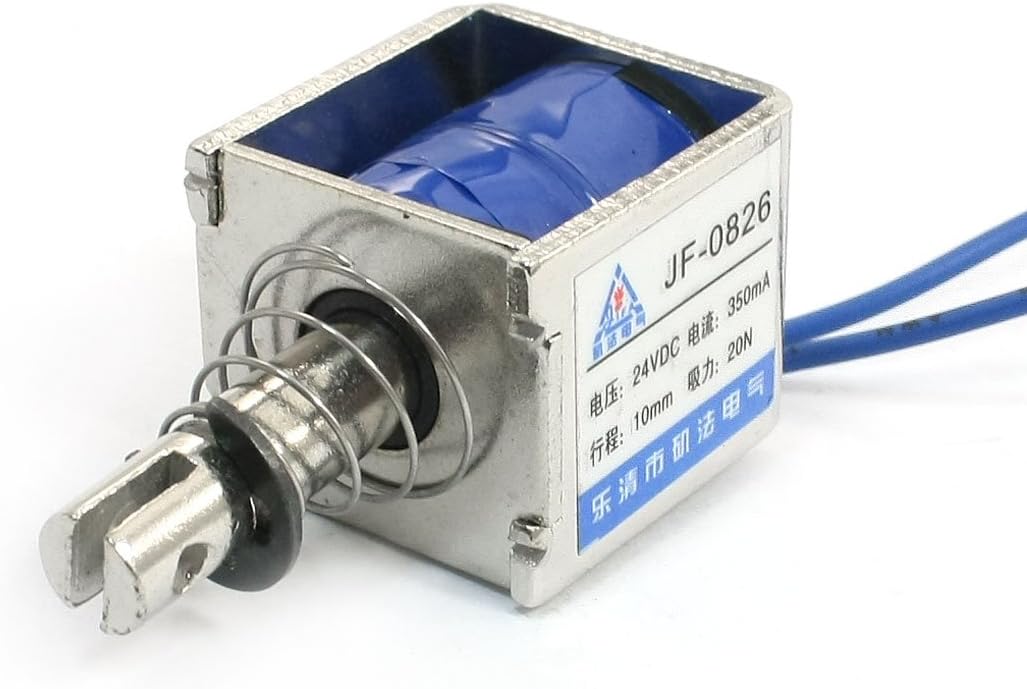 DC 24V 20N Push Pull Linear Actuator Electromagnet Solenoid JF-0826
