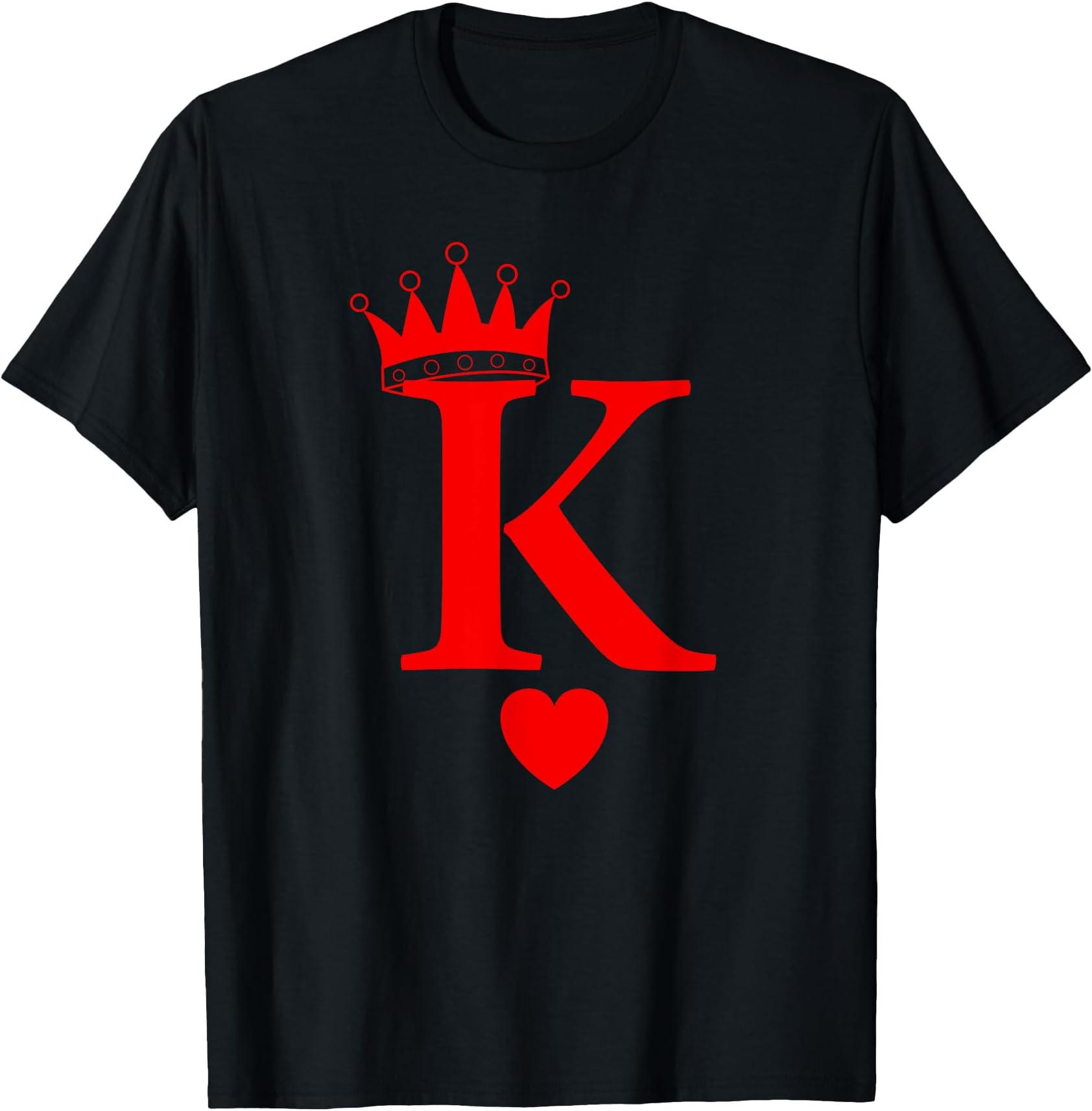 King of Hearts, Queen of Hearts Playing Cards, Deck of Cards T-Shirt